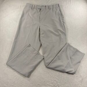 Pro‎ Tour Men's Golf Dress Pants 36x32 Gray Polyester Lightweight Comfort